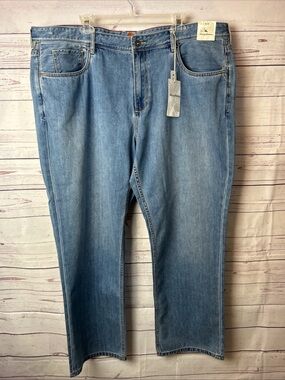 NWT Tommy Bahama Denim Jeans Mens 44x30 Blue Cayman Relaxed Stretch Lt Indigo